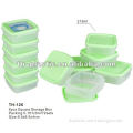 6pcs square small plastic containers,small plastic containers with lids